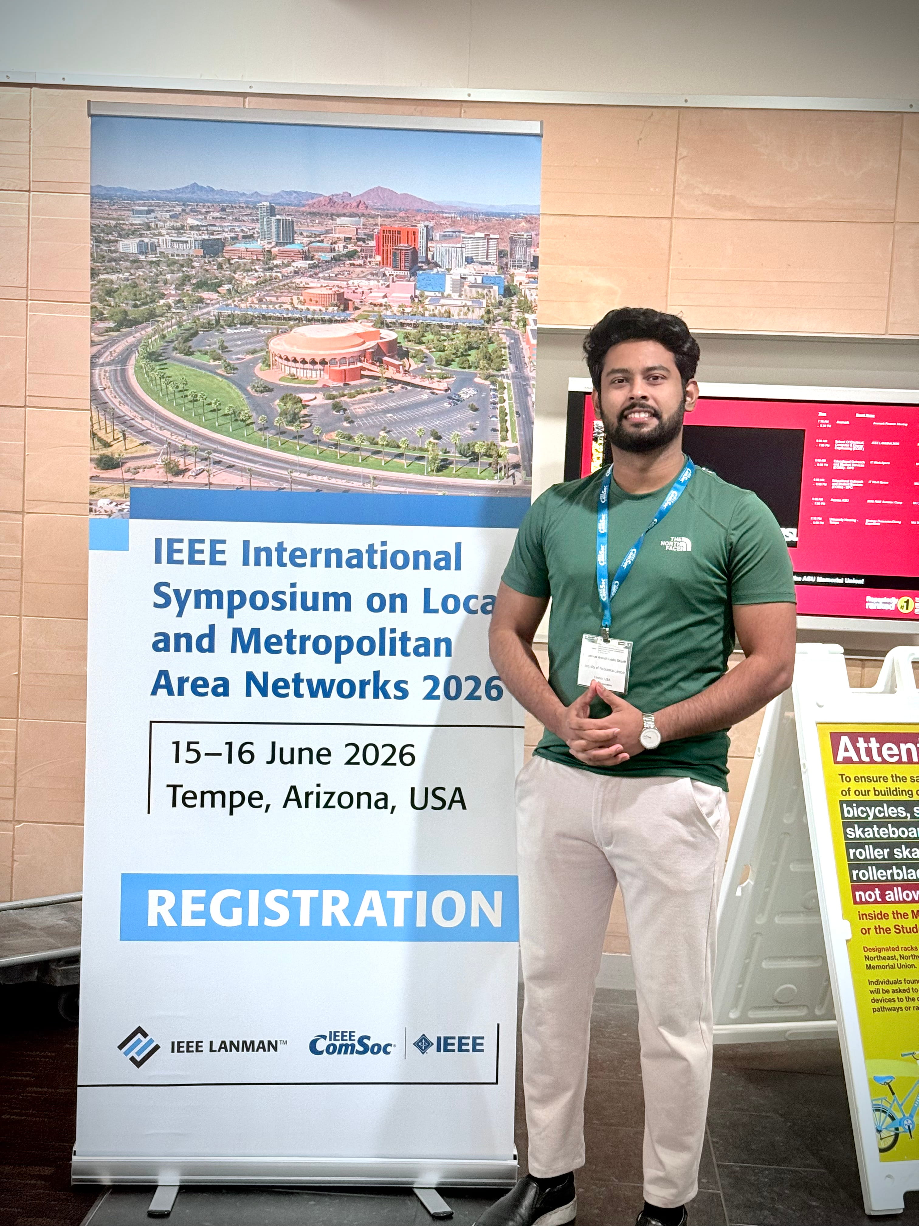 MAU Shariff at IEEE LANMAN Conference June 2026