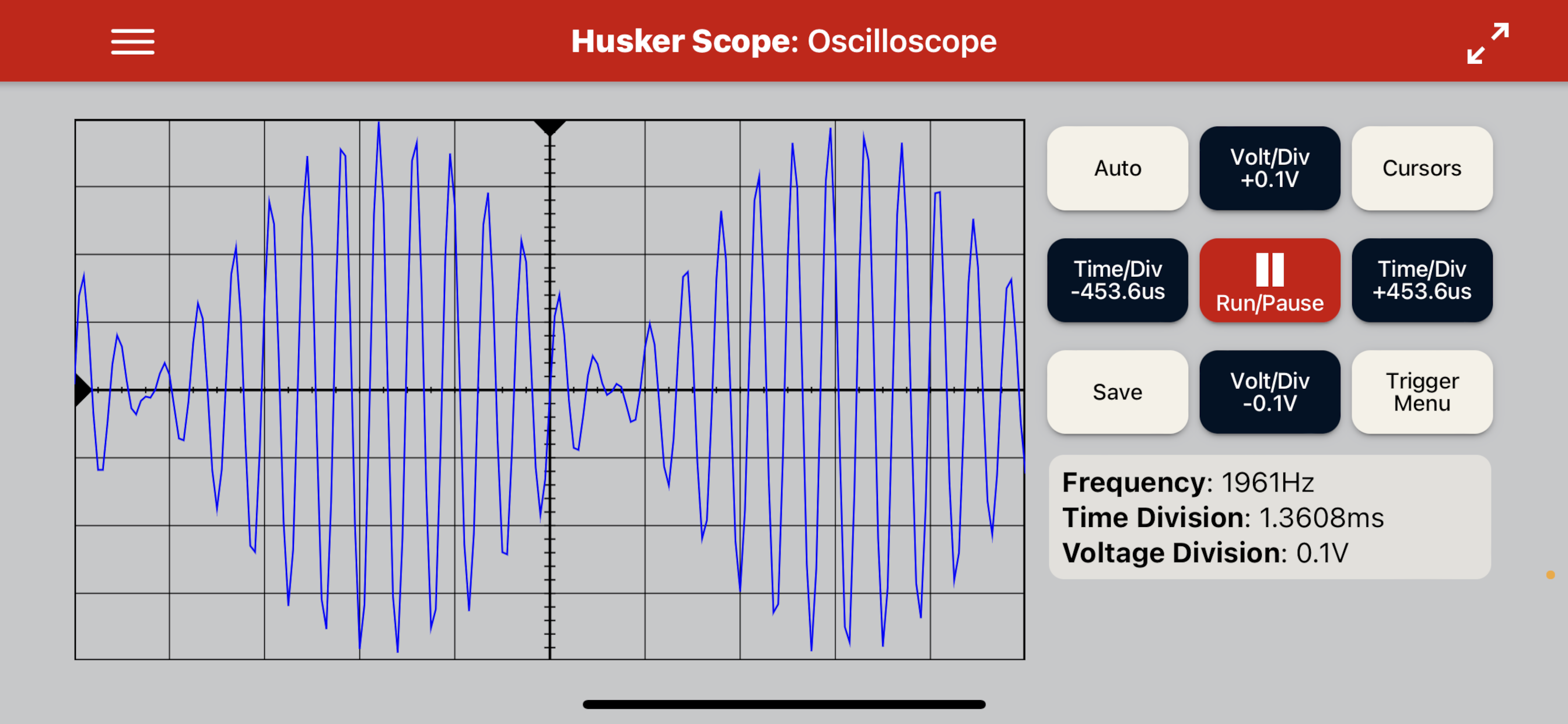 Oscilloscope Layout AM Modulation