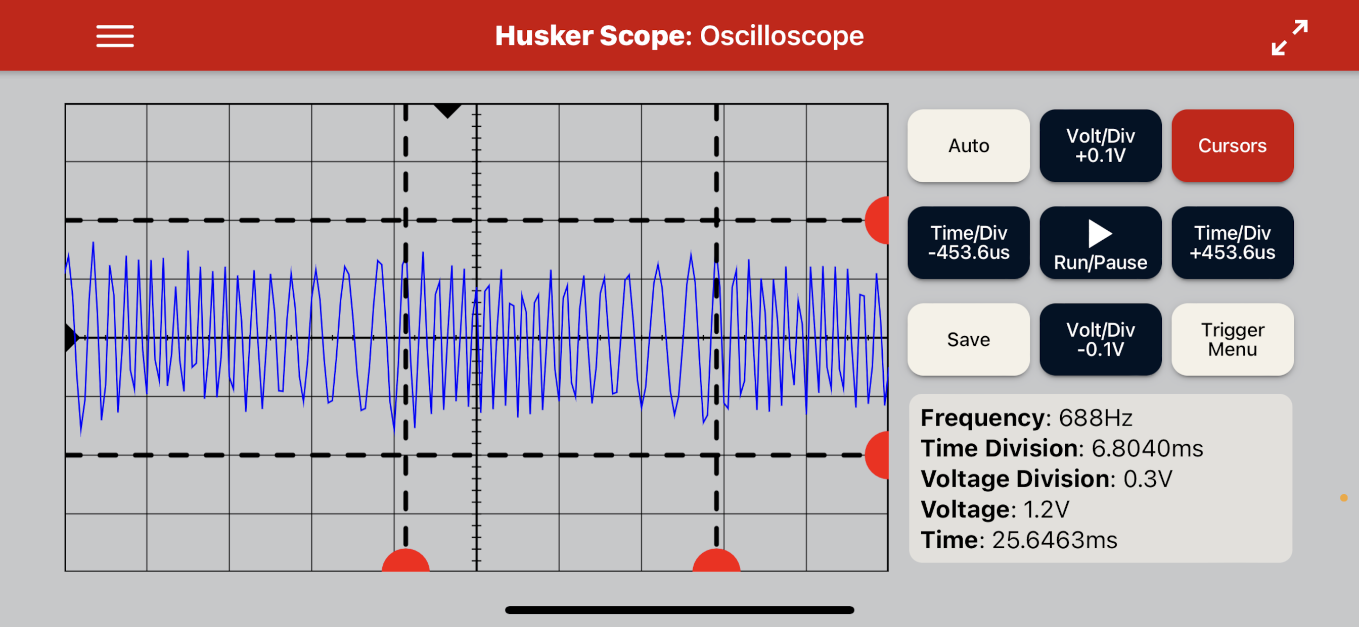 Oscilloscope Layout with FM Modulation